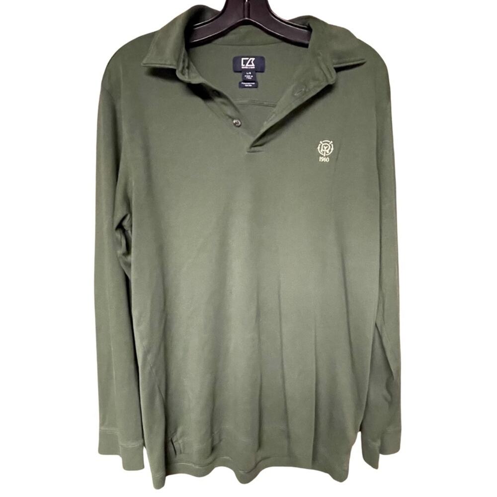 Cutter and Buck 1910 long sleeve polo Peruvian cotton men’s size L